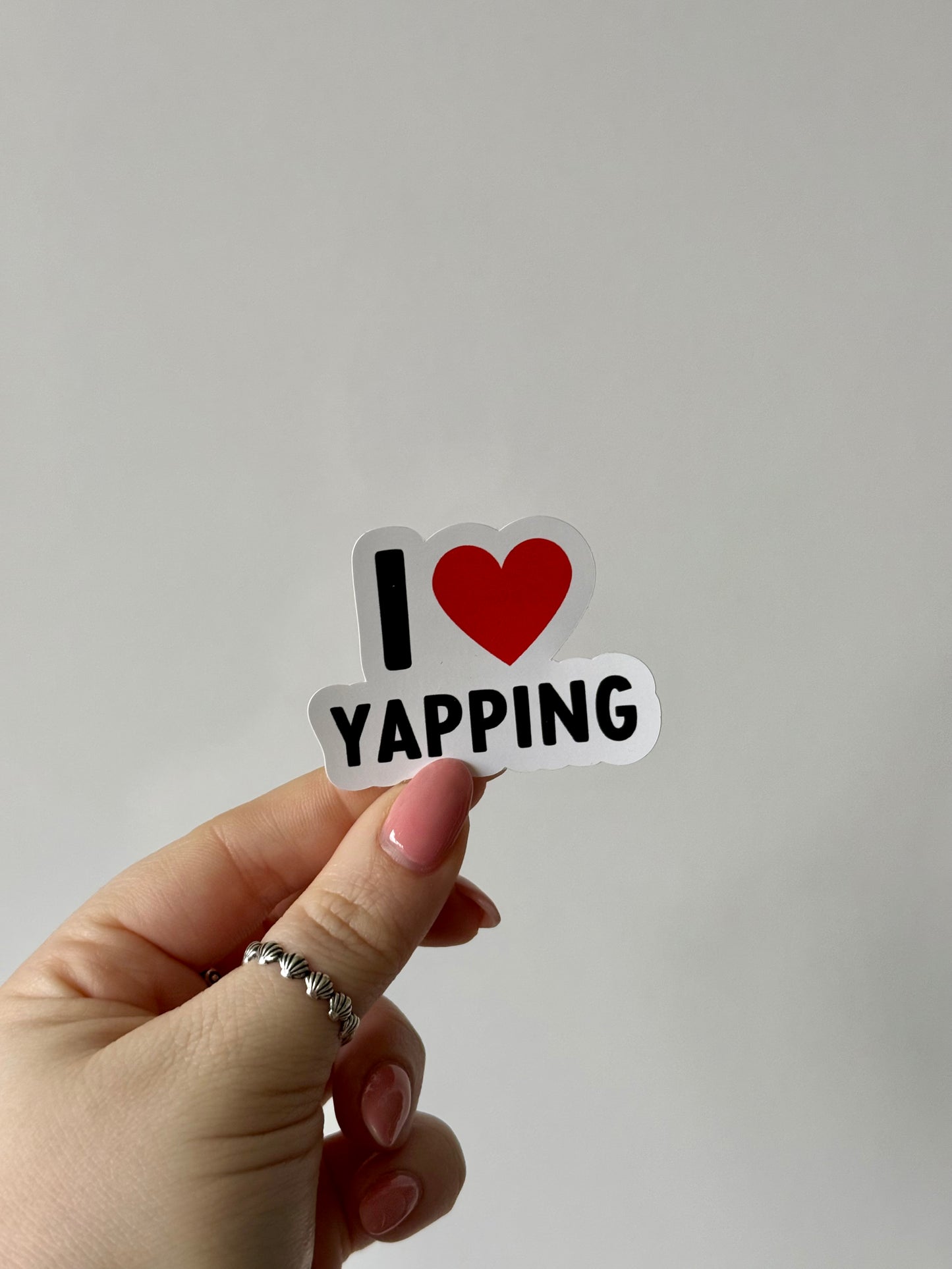 I Heart Yapping Sticker