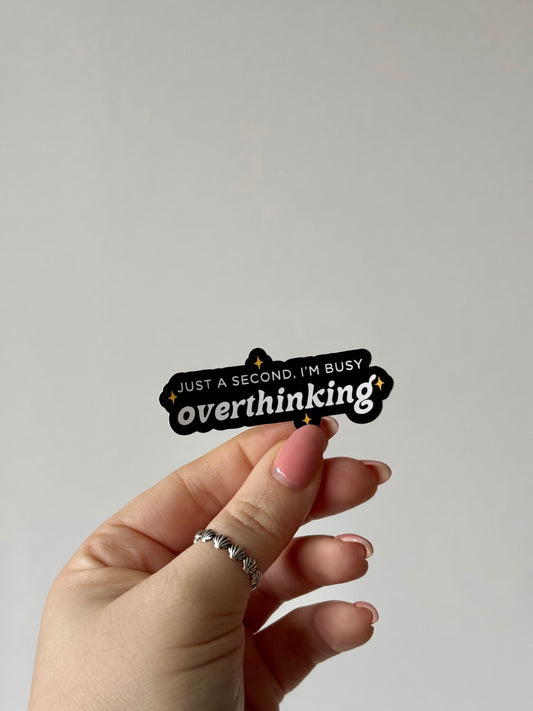 Busy Overthinking Sticker