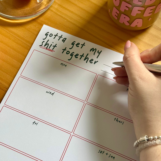 Get My Shit Together A4 Desk Pad