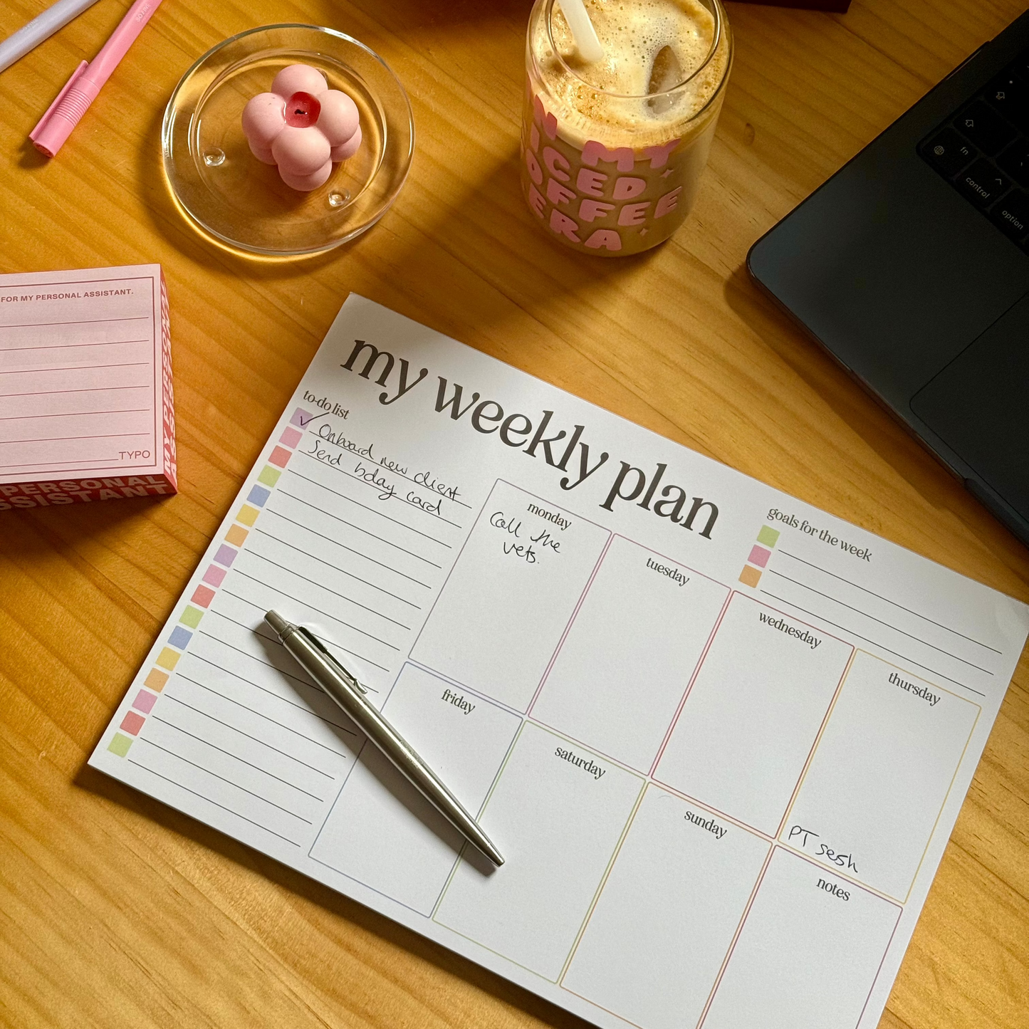Weekly Planner A4 Desk Pad