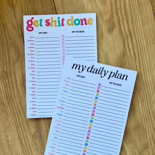 Get Shit Done A5 To Do Notepad