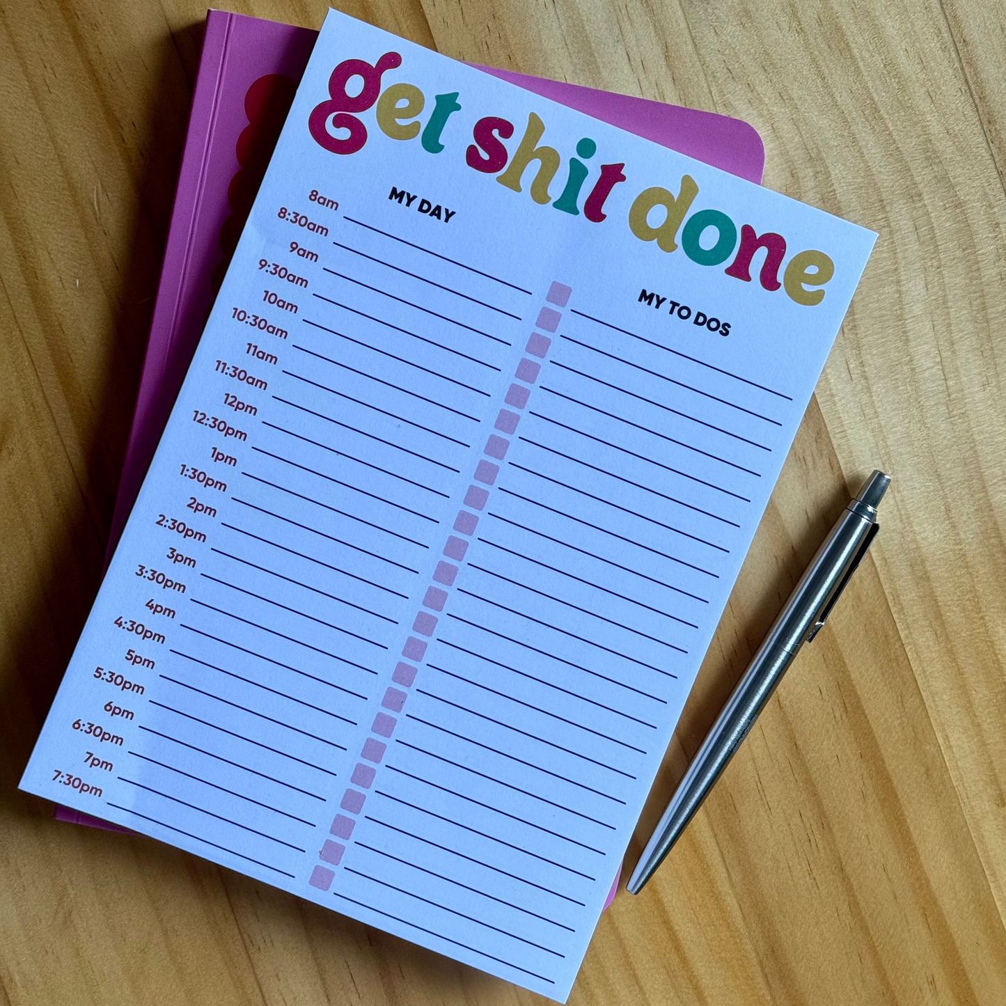 Get Shit Done A5 To Do Notepad