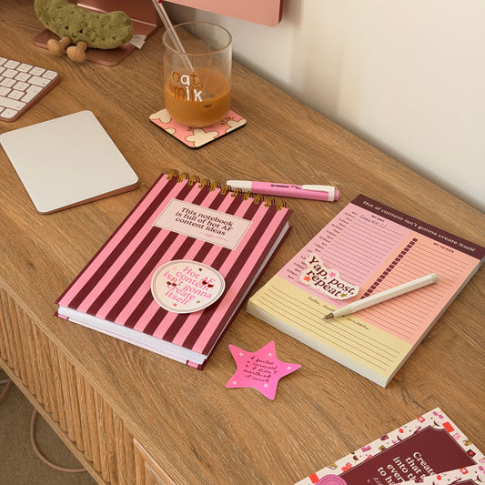 Hot AF Content A5 Lined Spiral Notebook