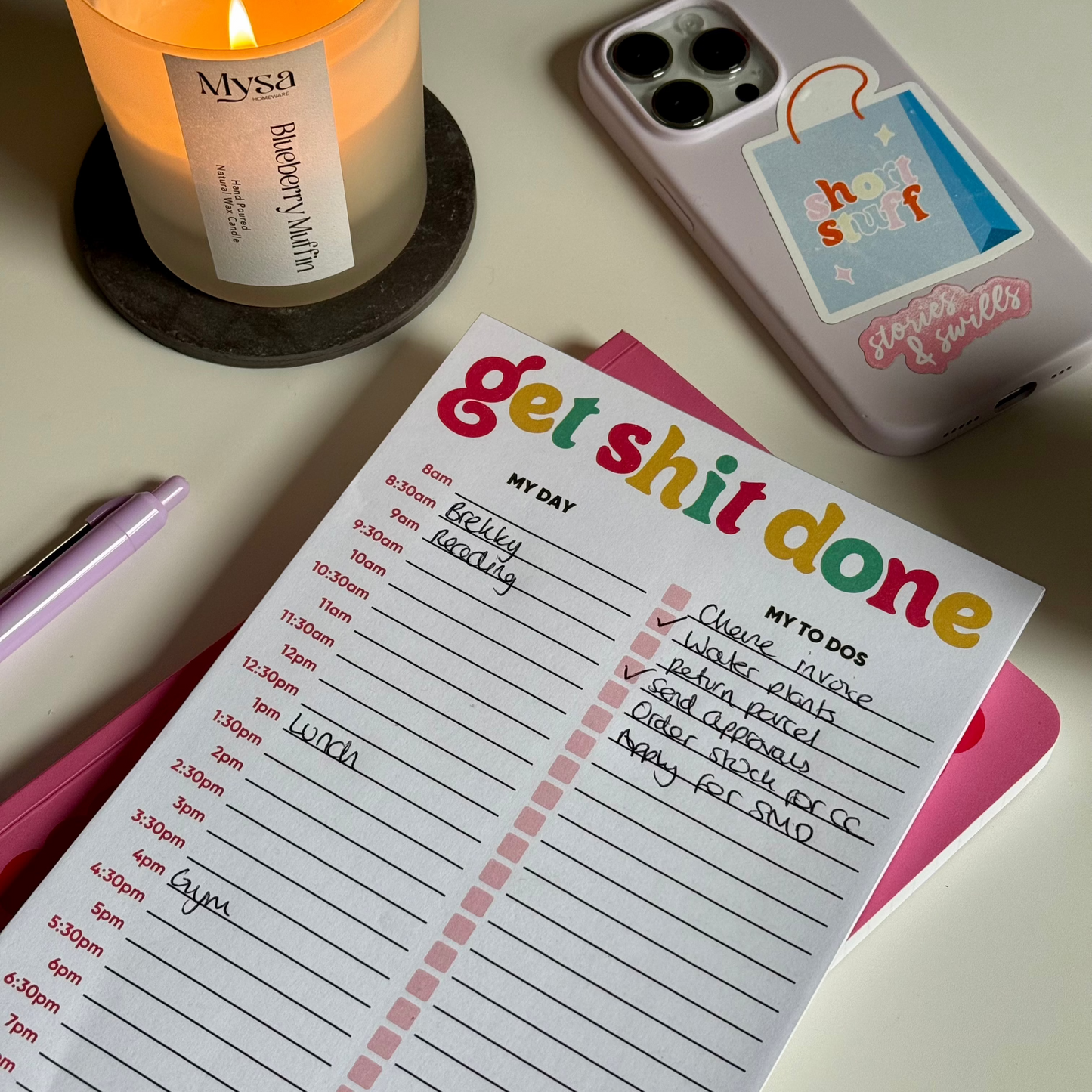 Get Shit Done A5 To Do Notepad