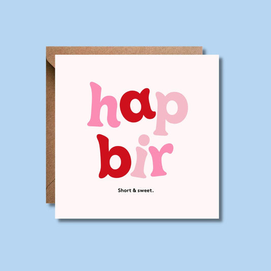 Hap Bir Birthday Card