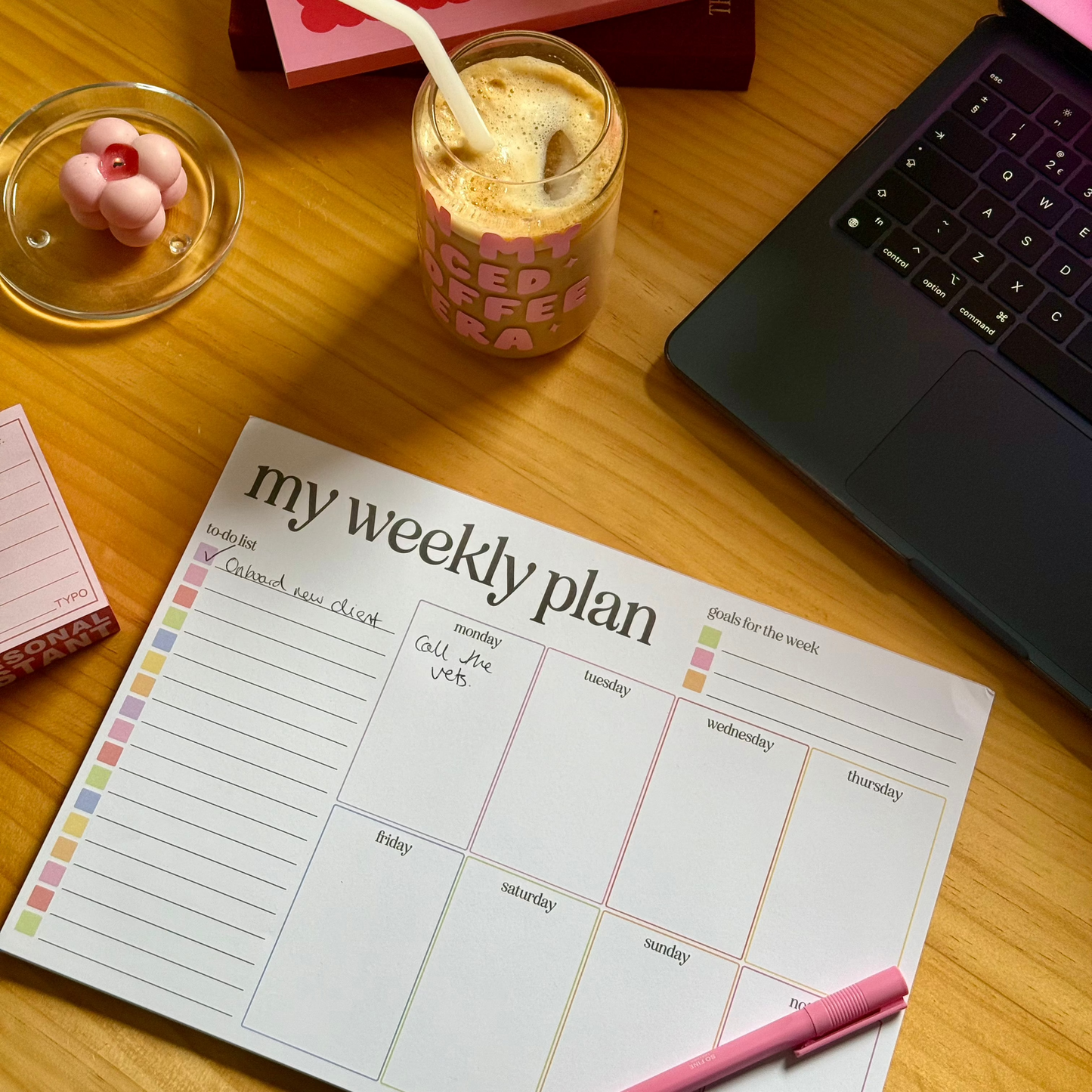 Weekly Planner A4 Desk Pad