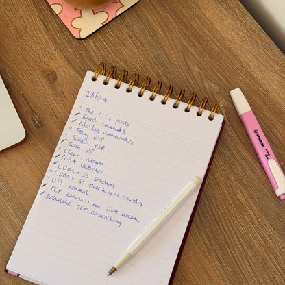 Hot AF Content A5 Lined Spiral Notebook