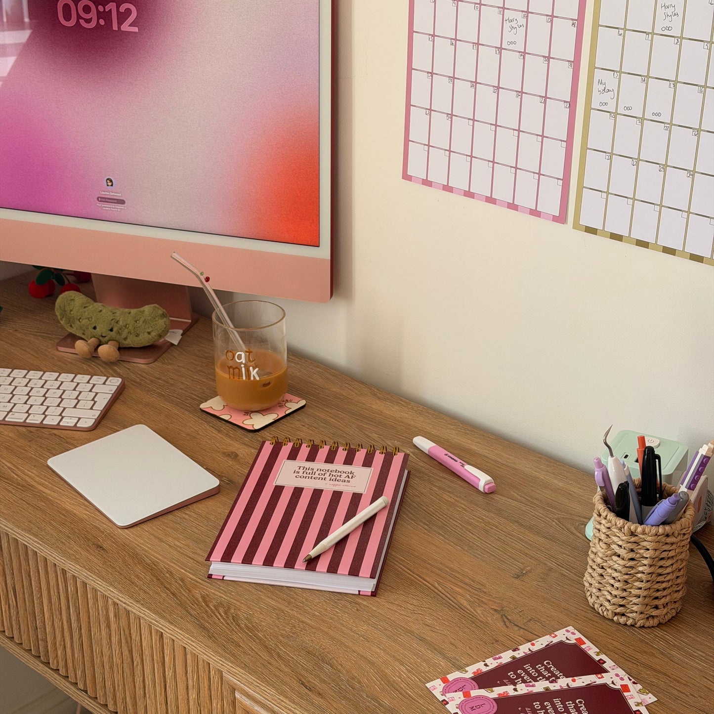Hot AF Content A5 Lined Spiral Notebook
