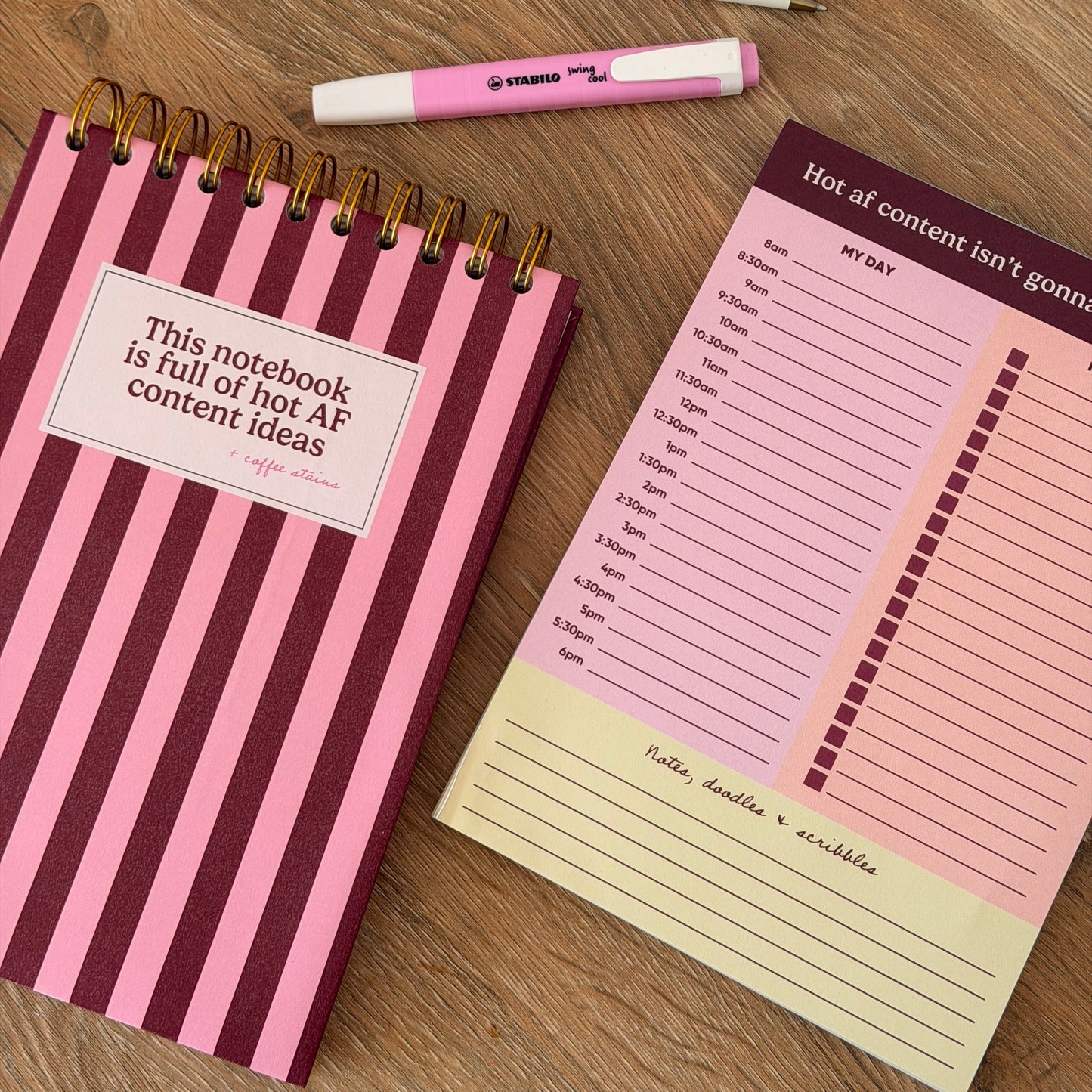 Hot AF Content A5 To Do Notepad