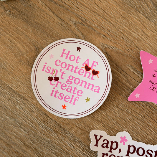 Hot AF Content Sticker