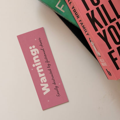 Distracted by Fictional Characters Bookmark