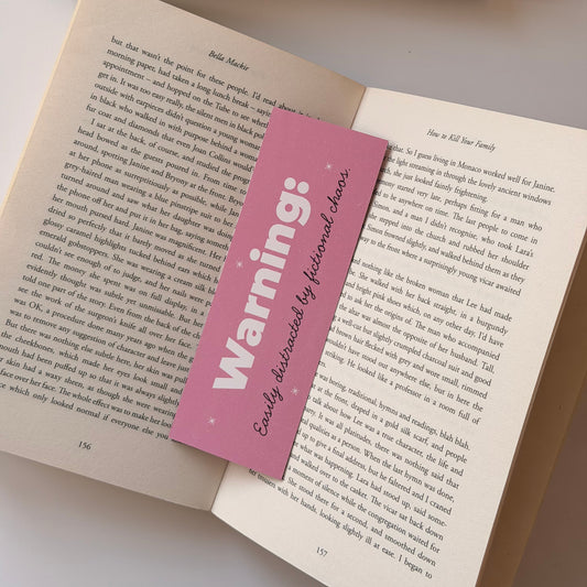 Distracted by Fictional Characters Bookmark