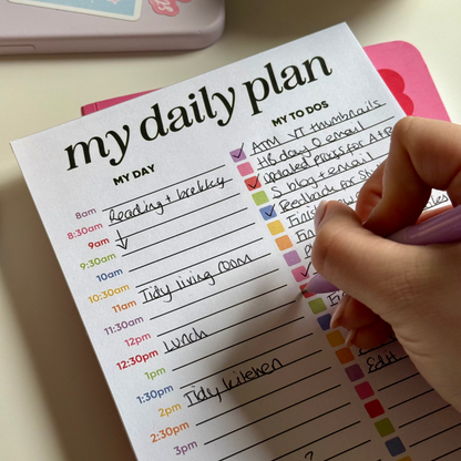 Daily Plan A5 To Do Notepad