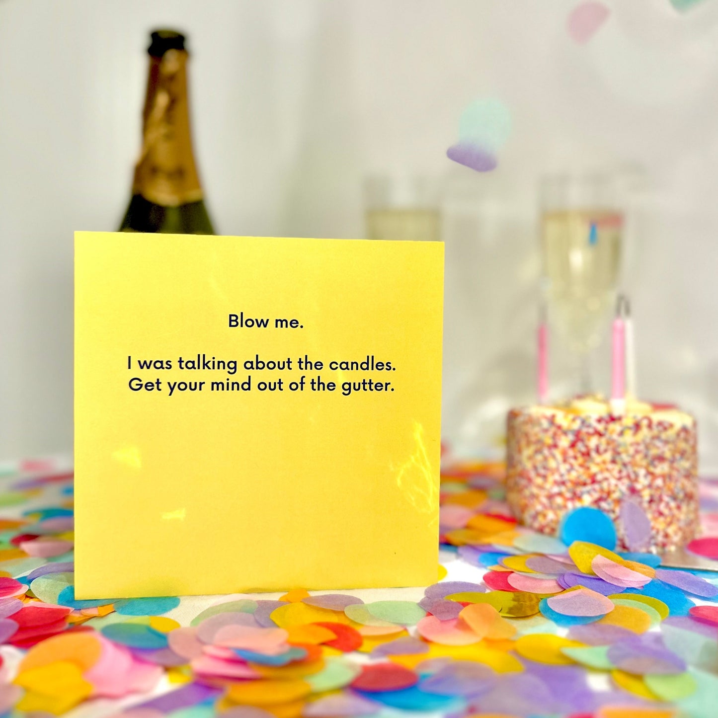 Blow Me Birthday Card