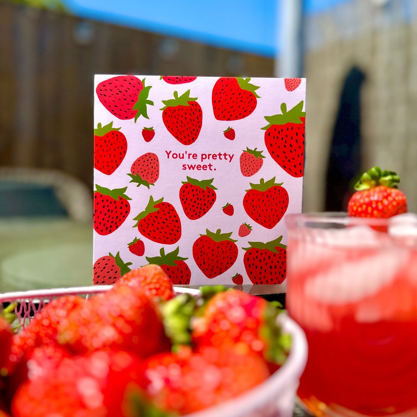 Strawberry Birthday Card