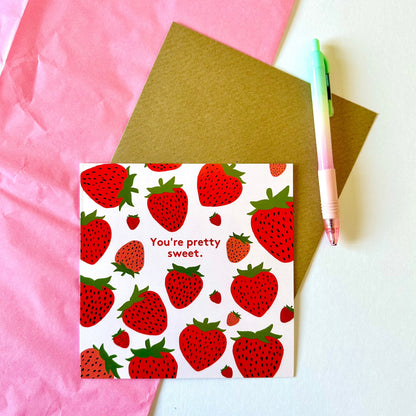 Strawberry Birthday Card