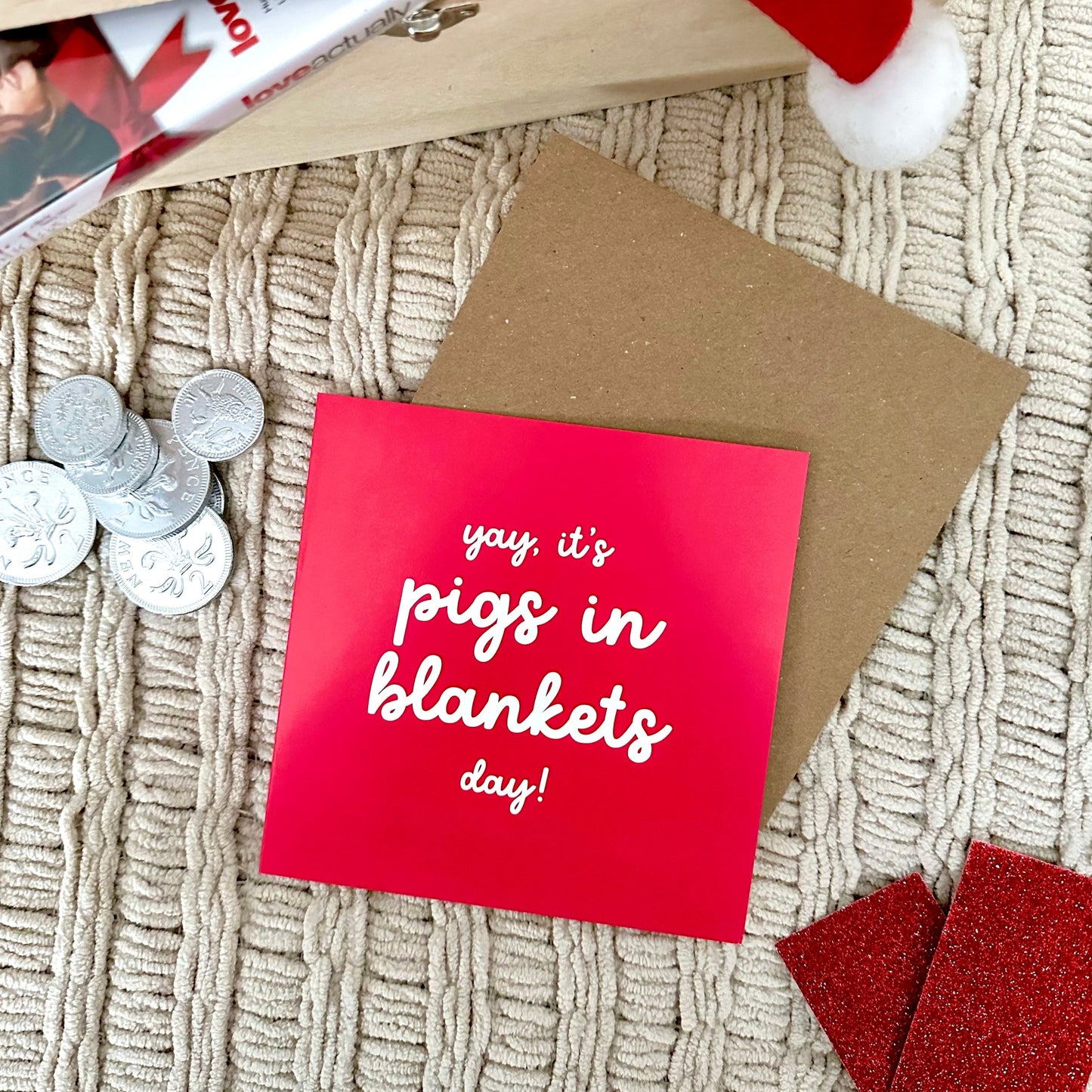 Pigs in Blankets Christmas Card