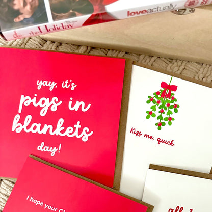 Pigs in Blankets Christmas Card