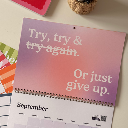 2026 Anti-Motivational Wall Calendar