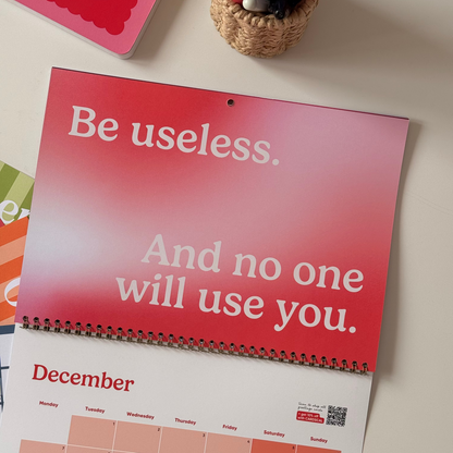 2026 Anti-Motivational Wall Calendar