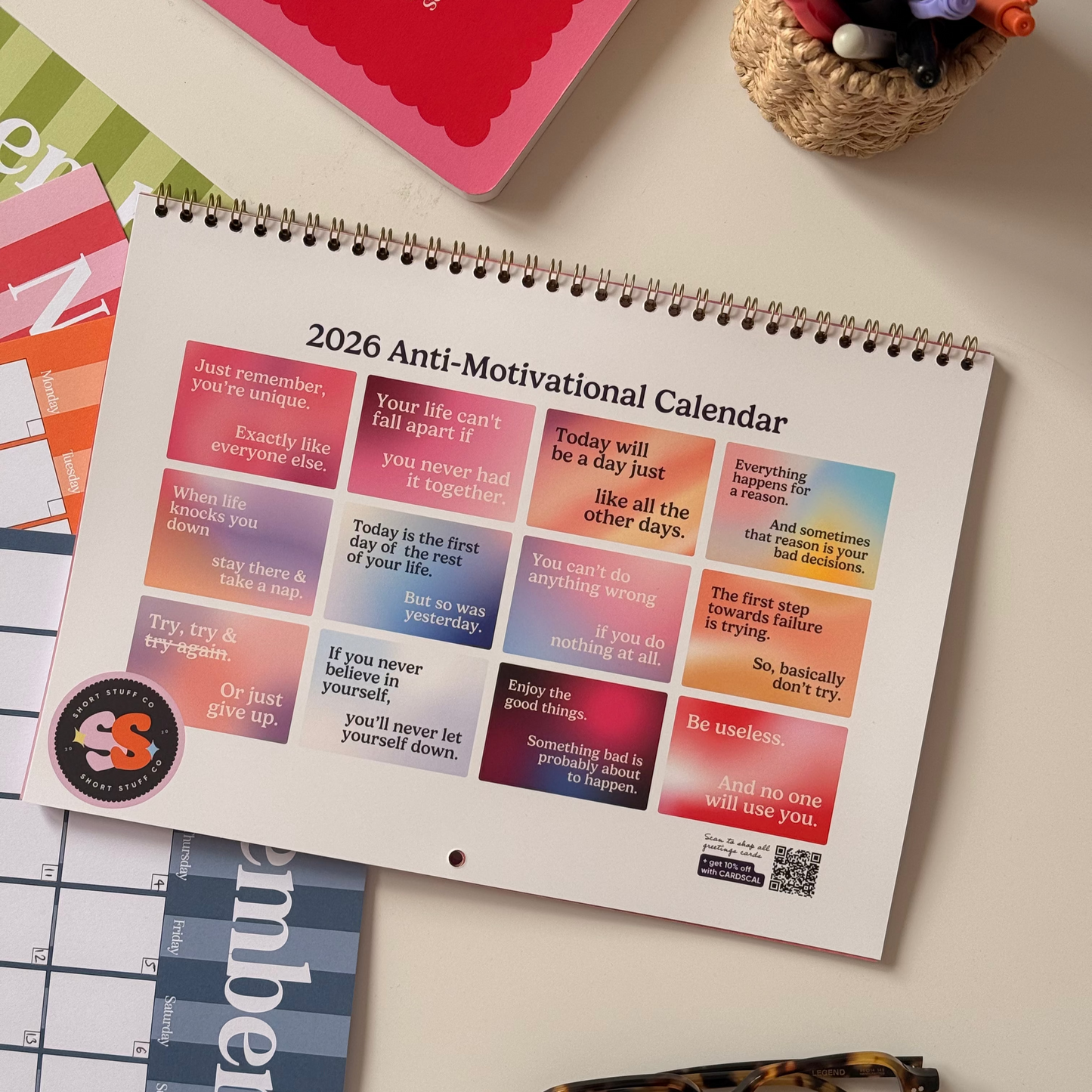2026 Anti-Motivational Wall Calendar