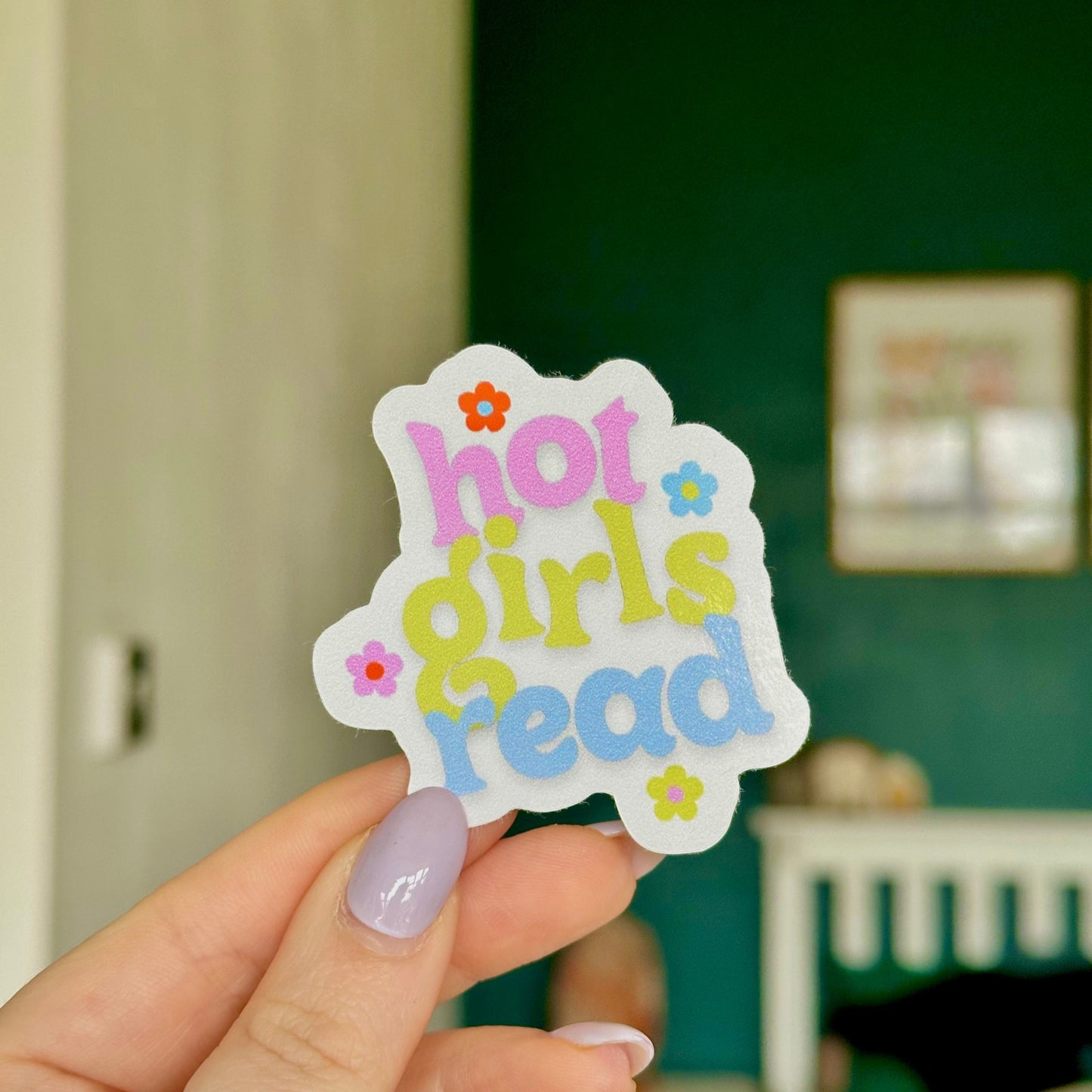 Hot Girls Read Sticker