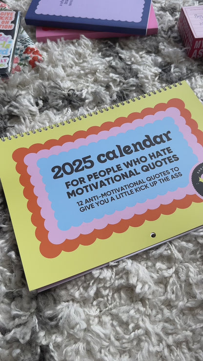 2025 Anti-Motivational Wall Calendar